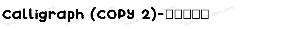 Calligraph (COPY 2)字体转换